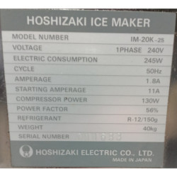 Hoshizaki IM-20K-25 Ice Cube Maker