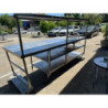 Stainless Steel Bench With Sink Tap And Shelving