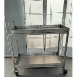 Stainless Steel 2 Tier Service Trolley