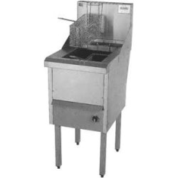 Complete WRF-1/22 Single Pan Fish and Chips Deep Fryer - 28 Liter Capacity 