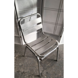 Used Aluminium Outdoor Stackable Chairs