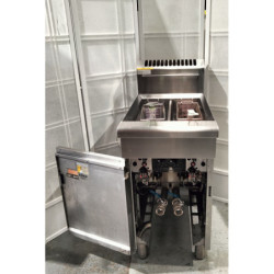 Used Waldorf FN8226G Split Pan Gas Deep Fryer