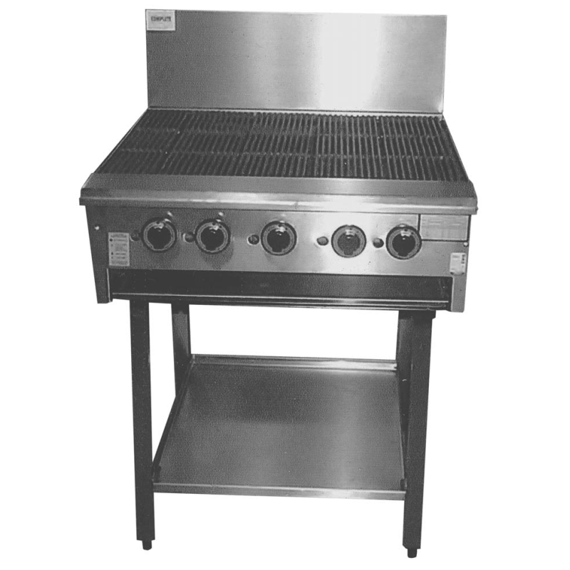 Complete CHG-750 Bench Mount Volcanic Rock 750mm Char Grill