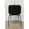 Pedrali Babila 2710 chair with ash seat and backrest - Black