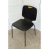 Pedrali Babila 2710 chair with ash seat and backrest - Black