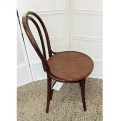 Thonet Embossed Seat Bentwood Chair - Color: Brown