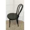 Thonet Embossed Seat Bentwood Chair - Color: Black