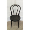 Thonet Embossed Seat Bentwood Chair - Color: Black