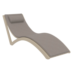 Furnlink Slim Sunlounger With Cushion and Pillow by Siesta