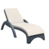 Furnlink Fiji Sunlounger with Beige Cushion by Siesta