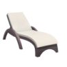 Furnlink Fiji Sunlounger with Beige Cushion by Siesta