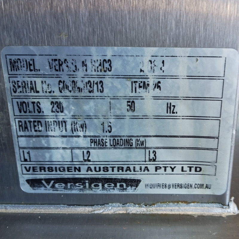 Used Versigen Banquet Hot Holding Cabinet 2/1 GN pans HHC3