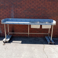 Never Used Stainless Steel Double Sink D