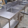 Used Custom made Stainless steel 3 Bowl Sink