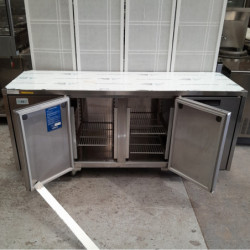 Used William Opal HO3U-000 3 S/S Doors Underbar Fridge