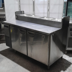 Used Fukushima TRW-50RM-NC 2 Door Kitchen Prep Fridge