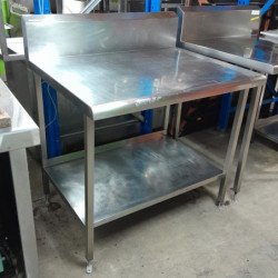 Used Stainless steel Bench with Shelf Underneath 800mm Wide