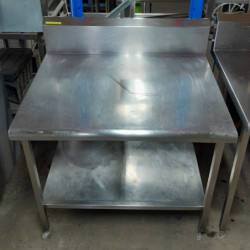 Used Stainless steel Bench with Shelf Underneath 800mm Wide