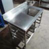 Used Stainless steel Commercial Dishwasher Inlet and Racks Holder