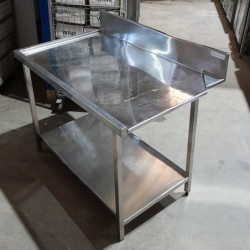 Used Custom made Stainless steel Dishwasher Inlet/outlet Bench