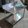 Used Custom made Stainless steel Dishwasher Inlet/outlet Bench