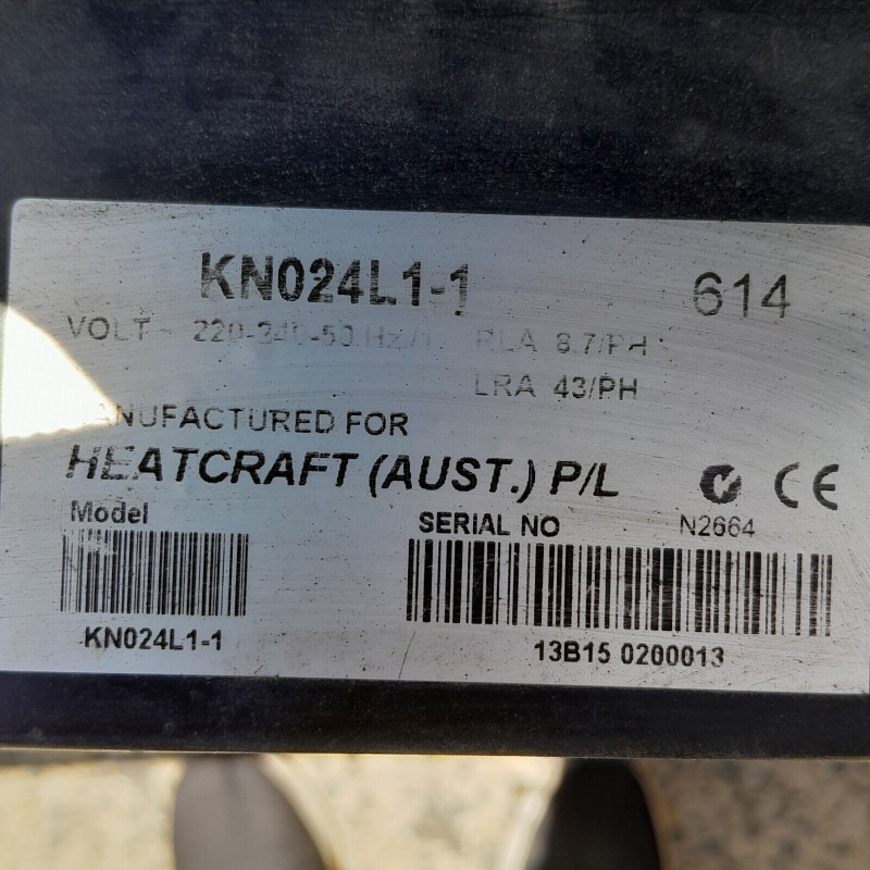 Used Cool Room Cooling Unit Kirby /Heatcraft KN024L1 Condensing Unit