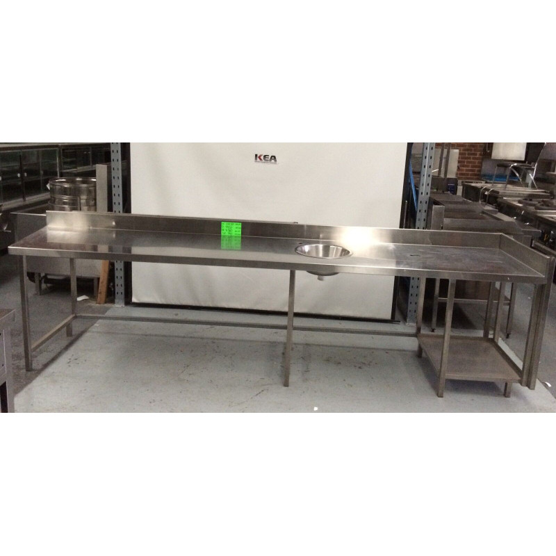  3470 Stainless Steel Bench with hand basin