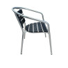 Outdoor Cafe Chairs Aluminium Stackable New