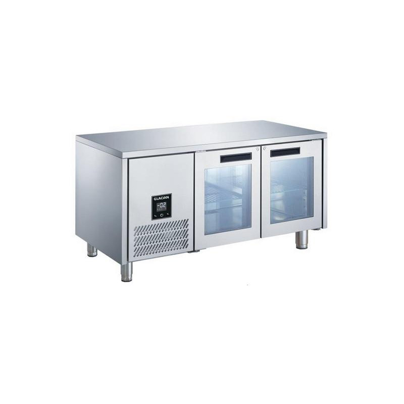 Glacian BCG61420 2 Door Slimline Fridge 660 Deep Glass Doors