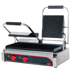 Anvil TSS3000 Panini Press Double Ribbed Top Flat Bottom