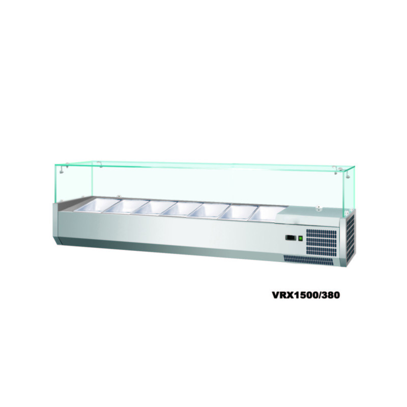 Anvil VRX1200 1200 Glass Refrigerated Ingredient Well