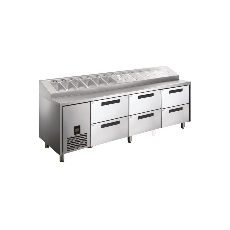 Glacian HPB2476DDD Pizza Prep With Doors