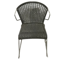 Outdoor Rattan Stainless Steel Frame Chairs