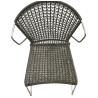 Outdoor Rattan Stainless Steel Frame Chairs