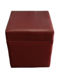 Wine Red Ottoman Cube Pouf,...