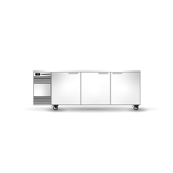 Skope  BackBar 3 Solid Swing Door CounterLine Fridge