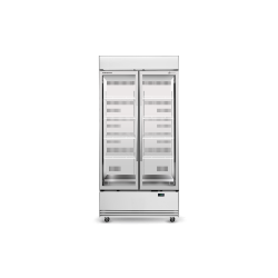 Skope  SKB900N-AC 2 Glass Door Display or Storage Fridge, Lit Sign