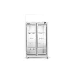 Skope  TME1000N-AC 2 Glass Door Display or Storage Fridge, Lit Sign