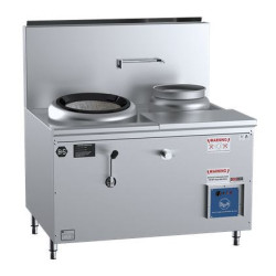 B+S COMMERCIAL KITCHENS - Verro WATERLESS HI PAC WOK TABLE-VCCF-HP1+1R