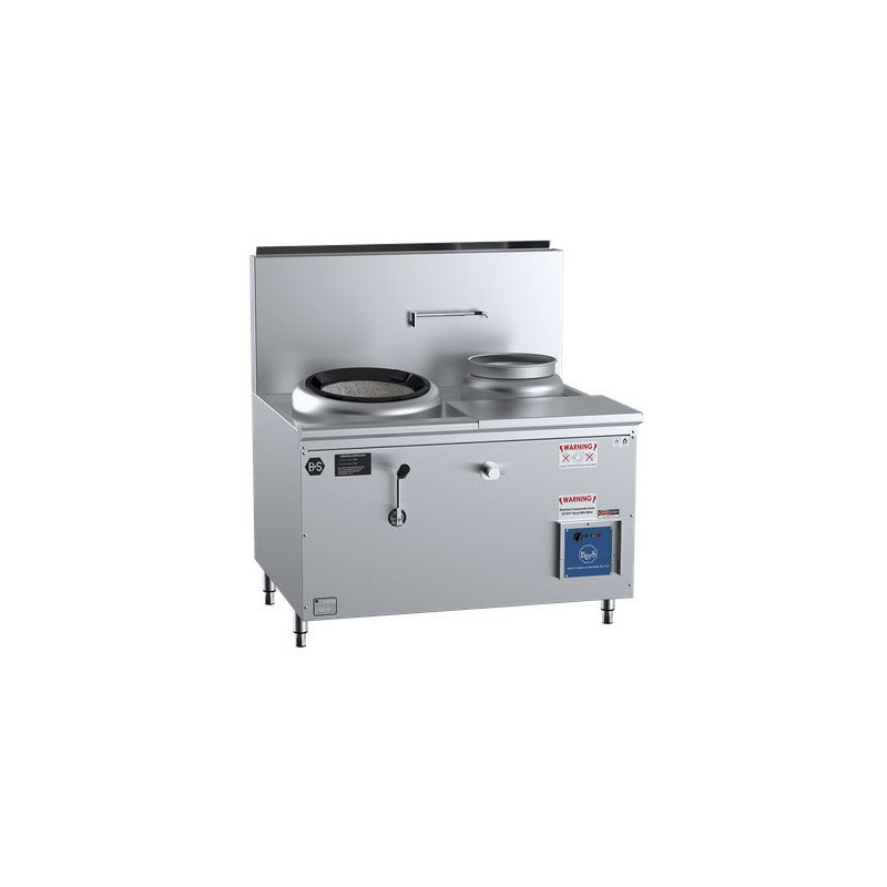 B+S COMMERCIAL KITCHENS - Verro WATERLESS HI PAC WOK TABLE-VCCF-HP1+1R