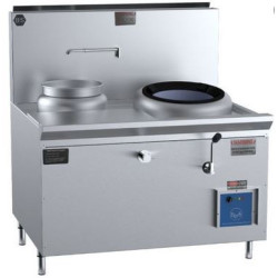 B+S COMMERCIAL KITCHENS - Verro WATERLESS HI PAC WOK TABLE-VCCF-HP1+1L