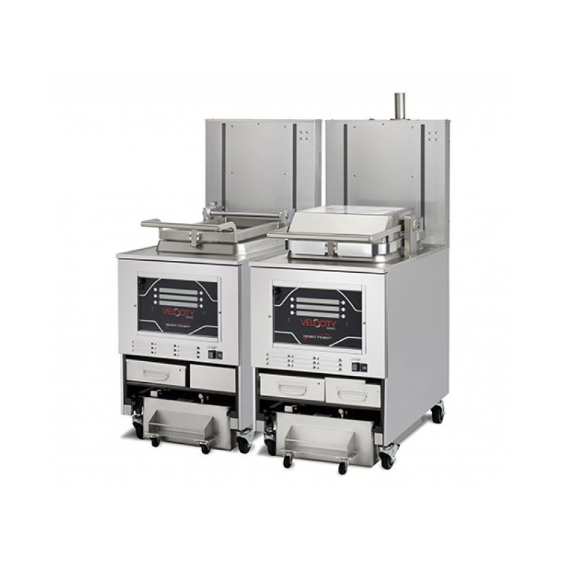 PXE 100 VELOCITY Eight Head - Automatic Filtering Pressure Fryer