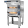 GAM KING Series Full Refractory Stone Deck Pizza Oven - 6 x 34cm pizzas