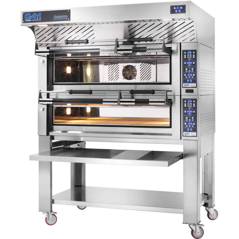 GAM AZZURRO Bakery 3 Tray (60 x 40cm) Stone Deck Oven Dual Static / Fan Forced