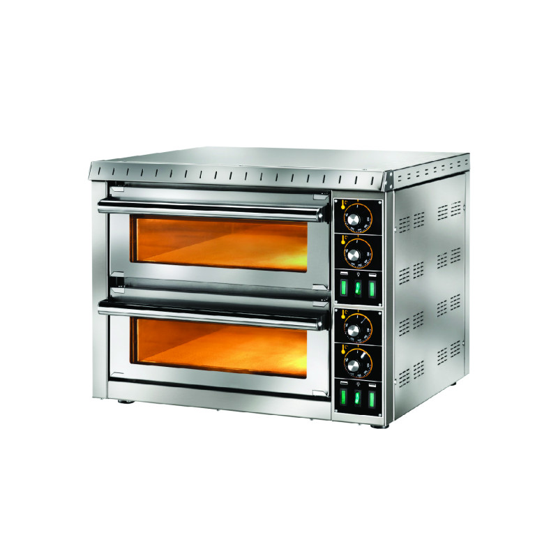 GAM MD Series Compact Double Stone Deck Oven - fits up to 35cm pizza per deck