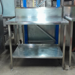 Used Stainless steel Bench with Shelf Underneath 800mm Wide