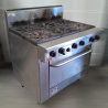 Used Goldstein PF628 6 Burner Gas Range With Gas Static Oven