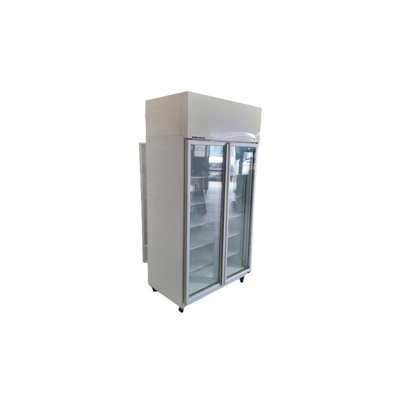 Skope TME1000-H 2 Glass Door Upright Fridge