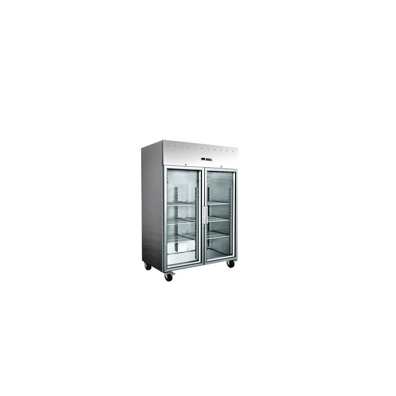 EXQUISITE - GSC1410G - COMMERCIAL KITCHEN UPRIGHT GASTRONORM CHILLERS WITH GLASS DOORS