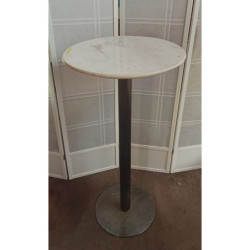 Round Marble Top Bar Table